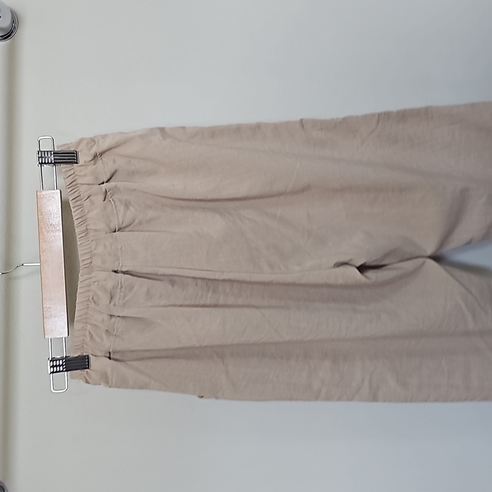 Linen beige pants - Picture 4 of 5